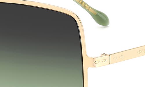 Shop Isabel Marant 52mm Gradient Square Sunglasses In Gold Green Gray Green