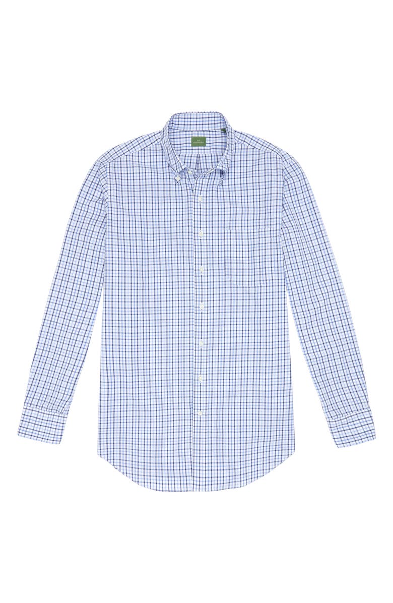 Sid Mashburn Slim Fit Check Button-Down Oxford Shirt, Alternate, color, Blue / Navy Tattersall Oxford