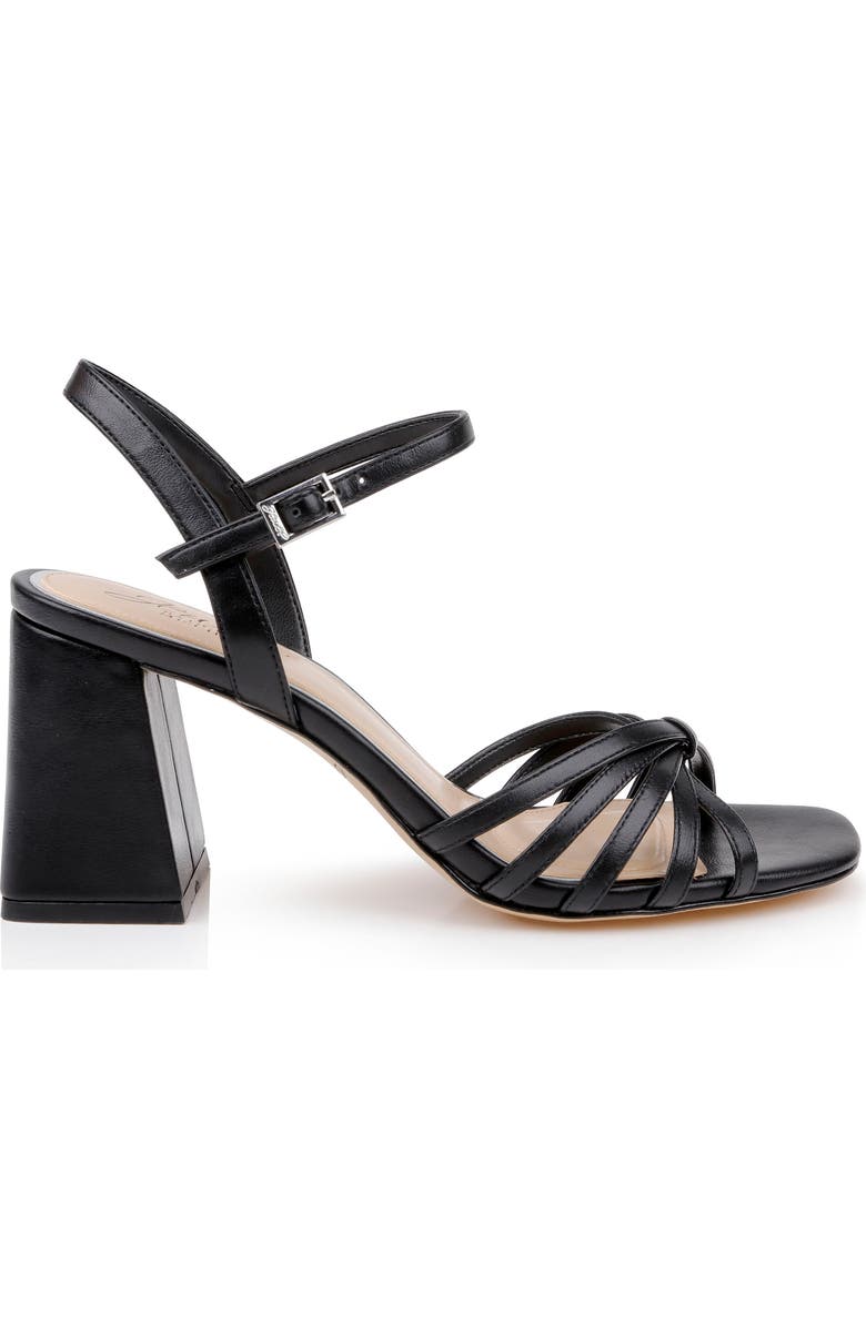 Jewel Badgley Mischka Patience Ankle Strap Sandal, Alternate, color, Black Leather