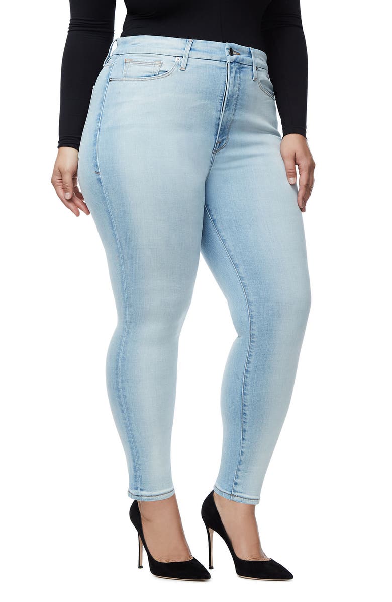 Good American Good Waist High Rise Skinny Jeans, Alternate, color, 