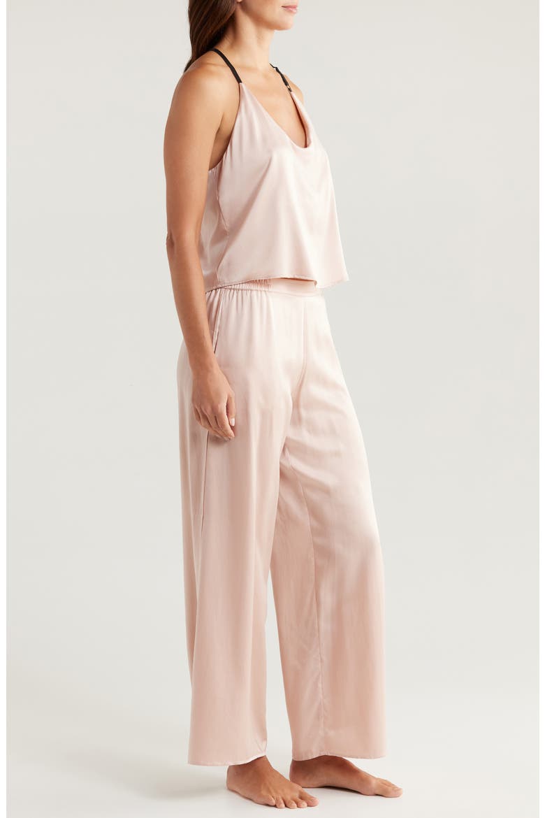 Washable Mulberry Silk Pajamas, Alternate, color, DELICATE PINK
