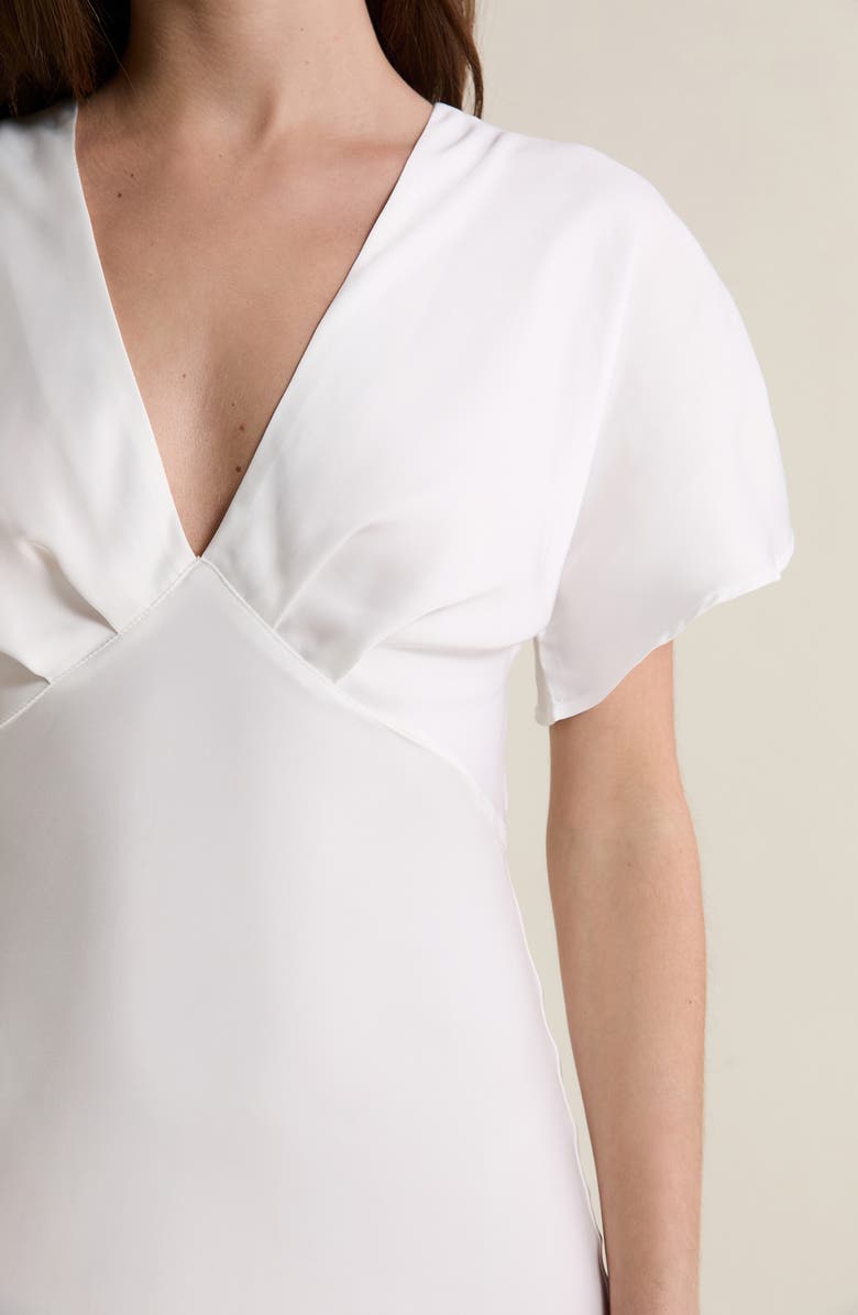 Etam Marry Me Satin Maxi Nightgown, Alternate, color, White