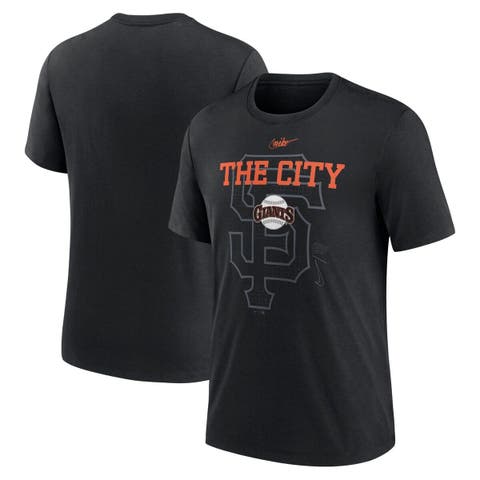 Men's Nike  Black San Francisco Giants Rewind Retro Tri-Blend T-Shirt