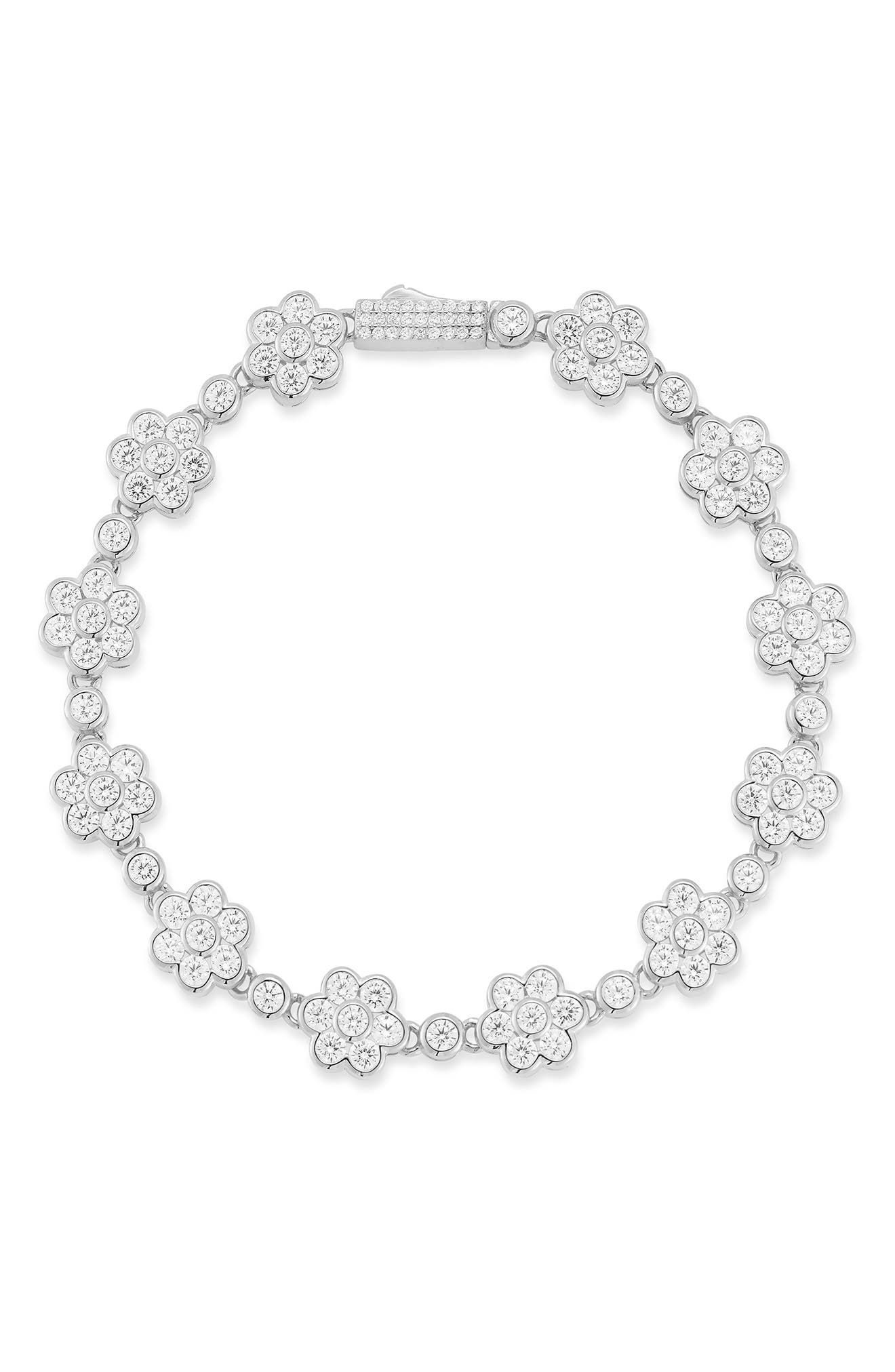 GLAZE JEWELRY Flower Tennis Bracelet