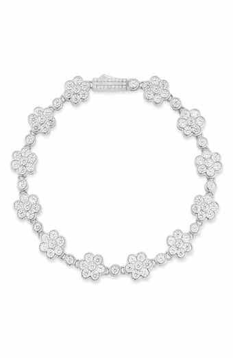 Flower Tennis Bracelet