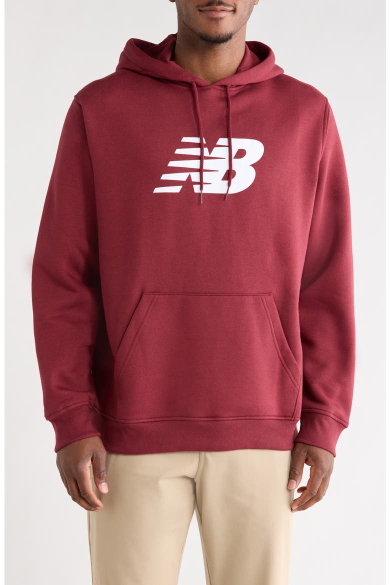 Sport Core Brushed Fleece Hoodie, Main, color, BURGUNDY