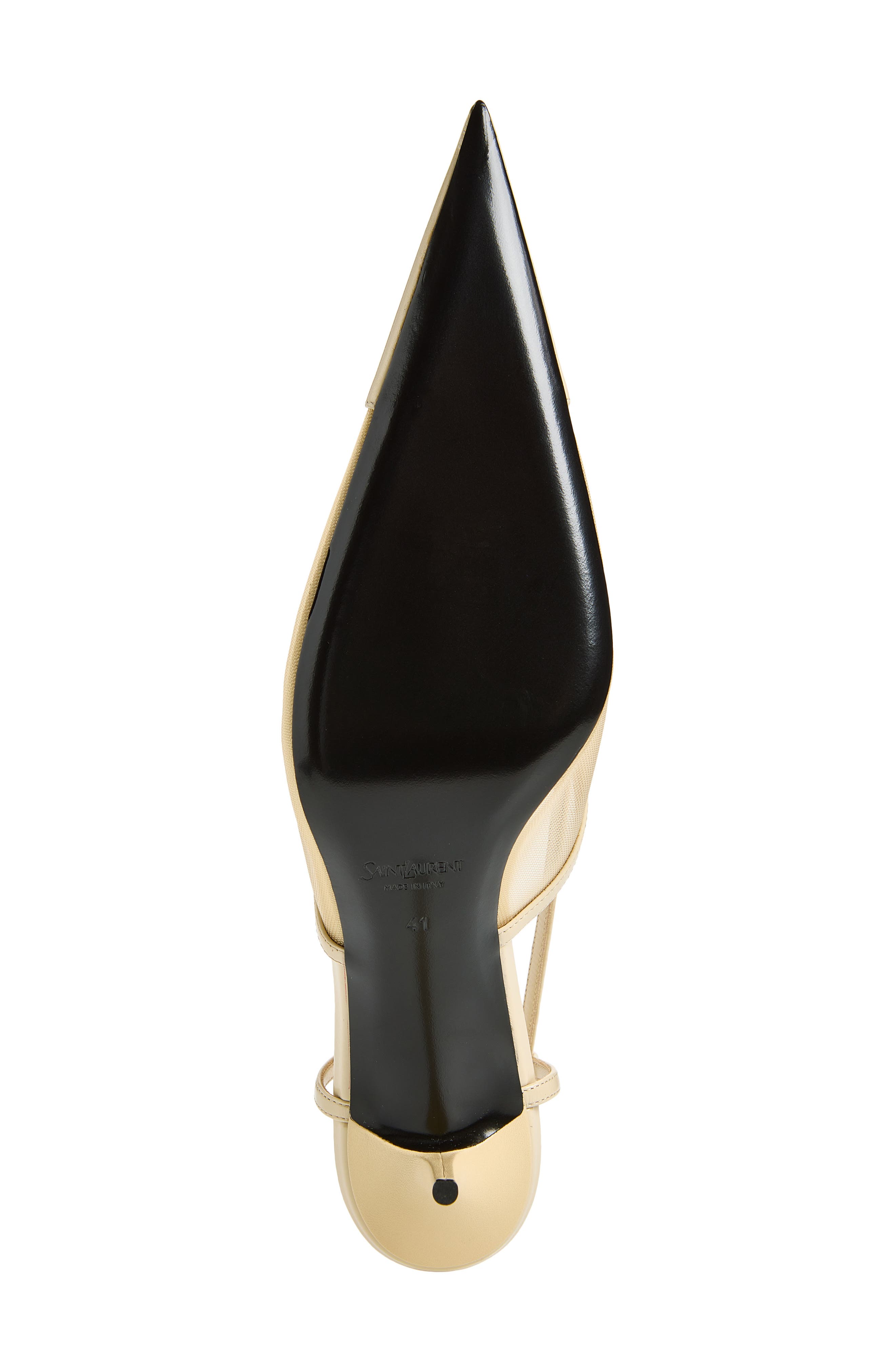 Saint Laurent Renee Slingback Pump, Alternate, color, Ivory