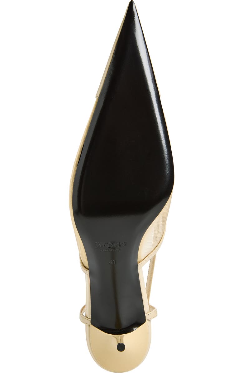 Saint Laurent Renee Slingback Pump, Alternate, color, Ivory