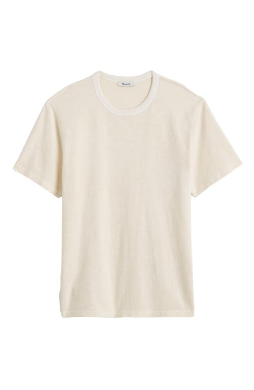 Madewell Garment-dyed Allday Crewneck Pocket Tee In White