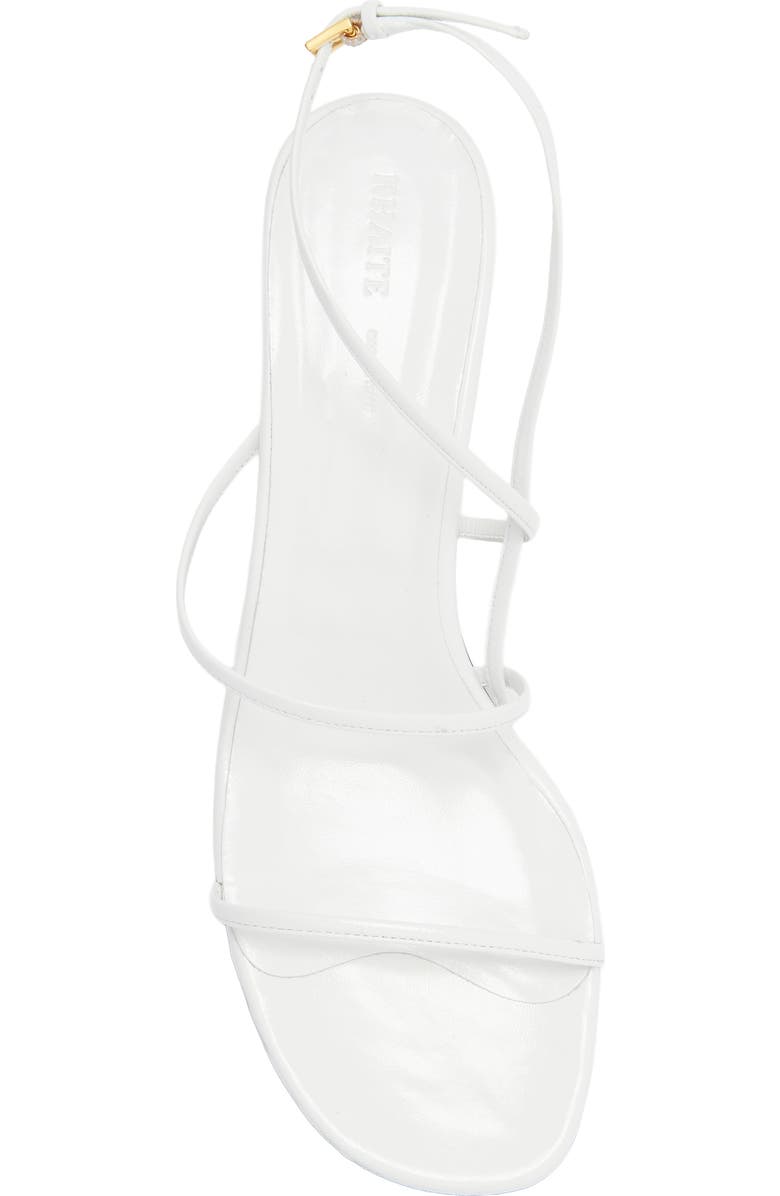 Khaite Loop Kitten Heel Sandal, Alternate, color, Chalk