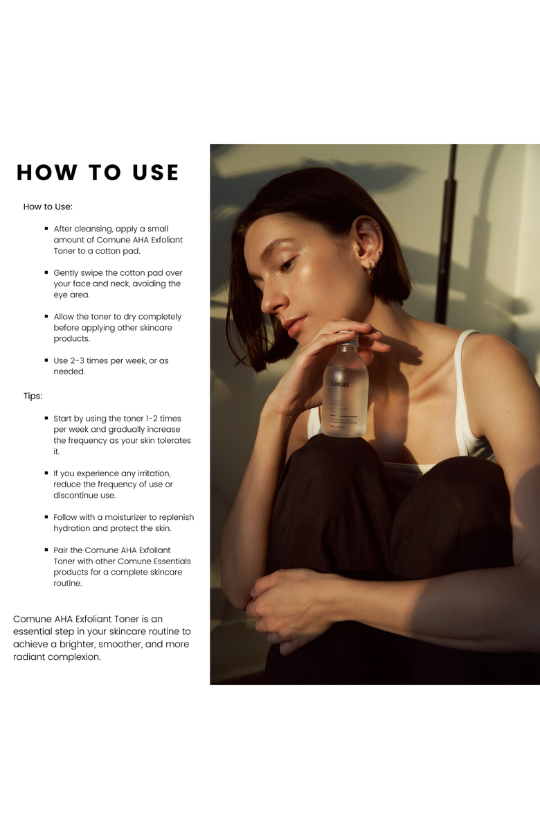 Comune AHA Exfoliant Toner, Alternate, color, NO COLOR