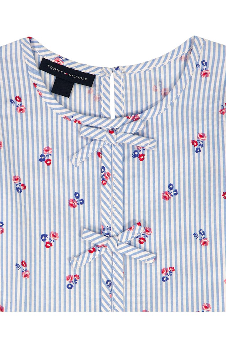 Tommy Hilfiger Stripe Tunic & Leggings Set, Alternate, color, White Multi