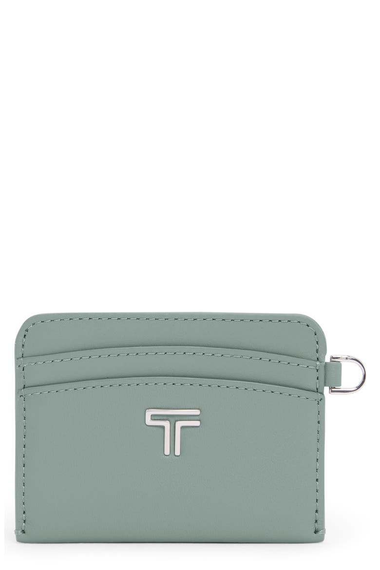 Belden Leather Card Case, Main, color, THYME