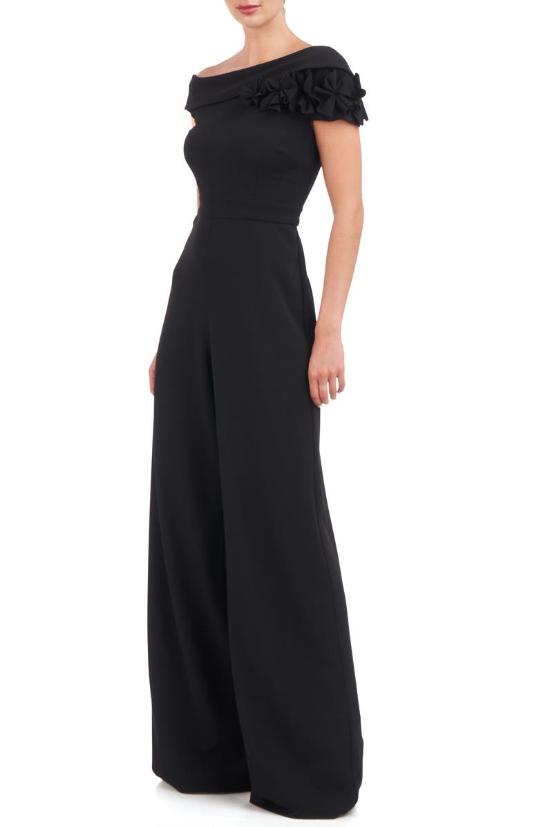 JS Collections Lilith One-Shoulder Wide Leg Jumpsuit, Alternate, color,