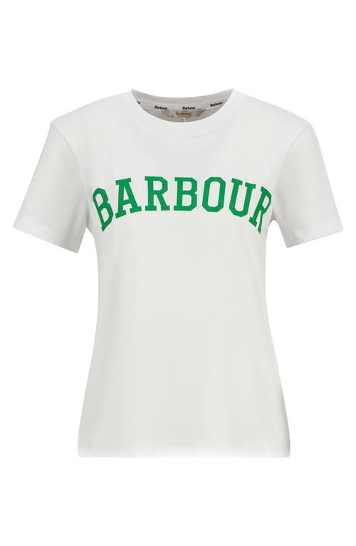 Barbour Bailey Logo Graphic T-shirt In White