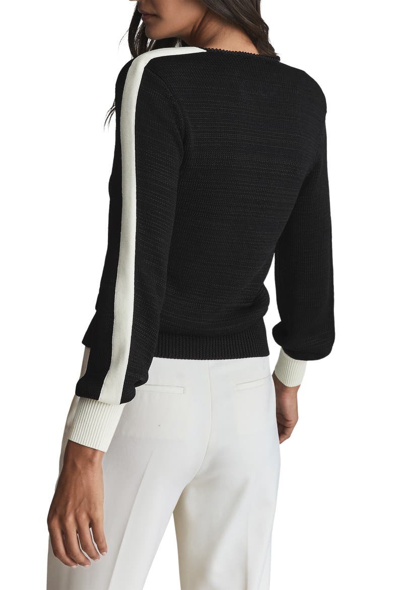 Taylor Cotton Blend Sweater, Alternate, color, BLACK