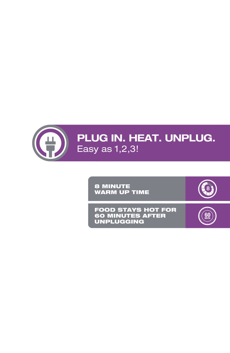 Salton Cordless Hotray Warming Tray, Alternate, color, Silver