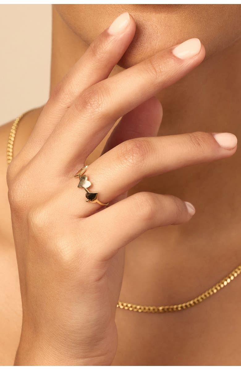 Oradina 14K Yellow Gold Full House Ring, Alternate, color,