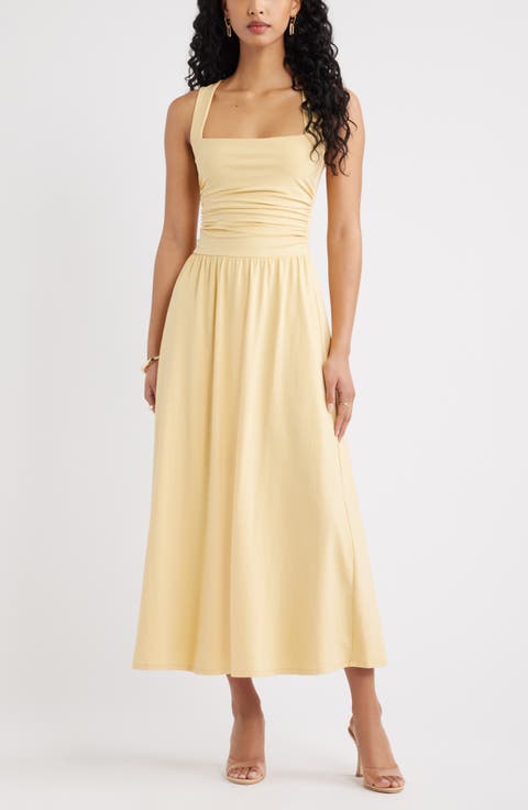 Square Neck Maxi Dress