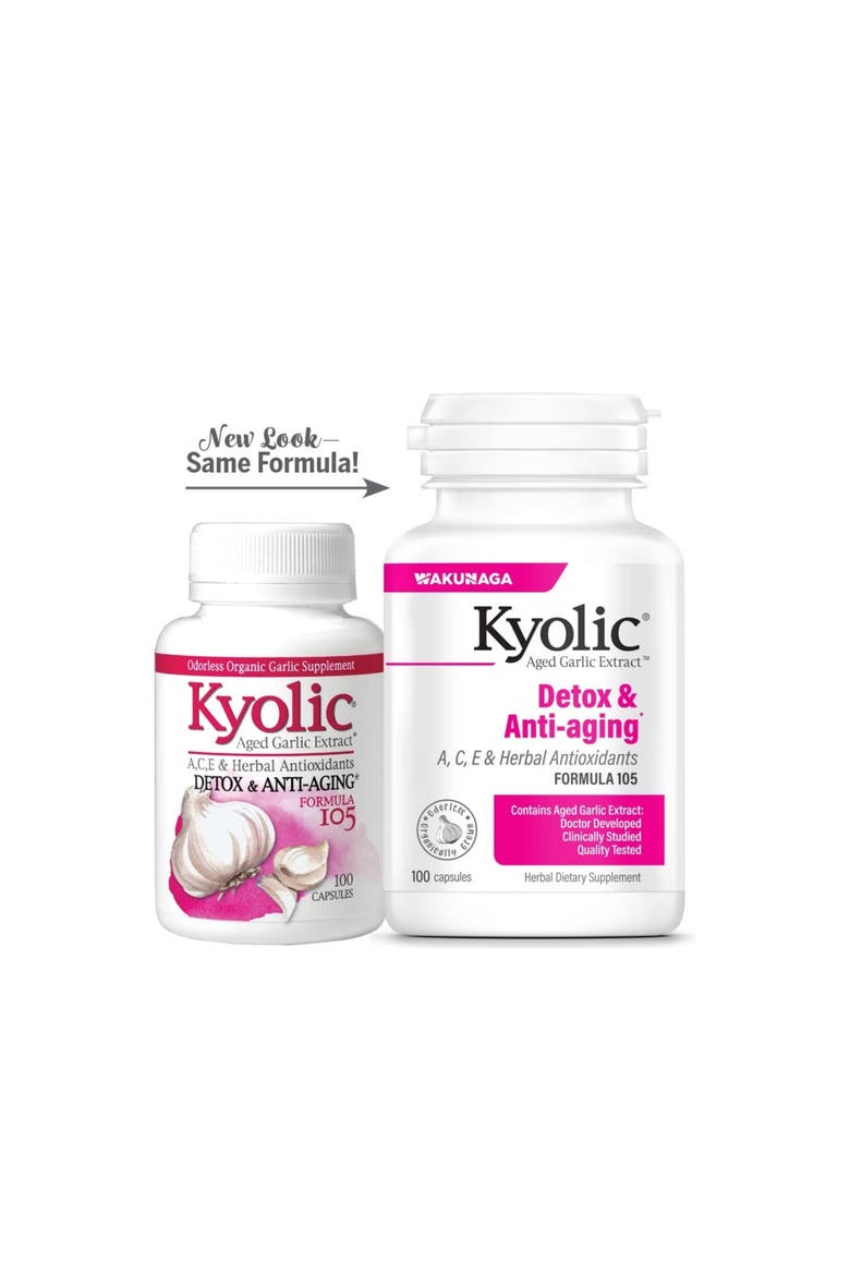 Garlic Extract Supplement for Detox and Healthy Aging Support with Milk Thistle 100 capsules(50 servings), Alternate, color, None