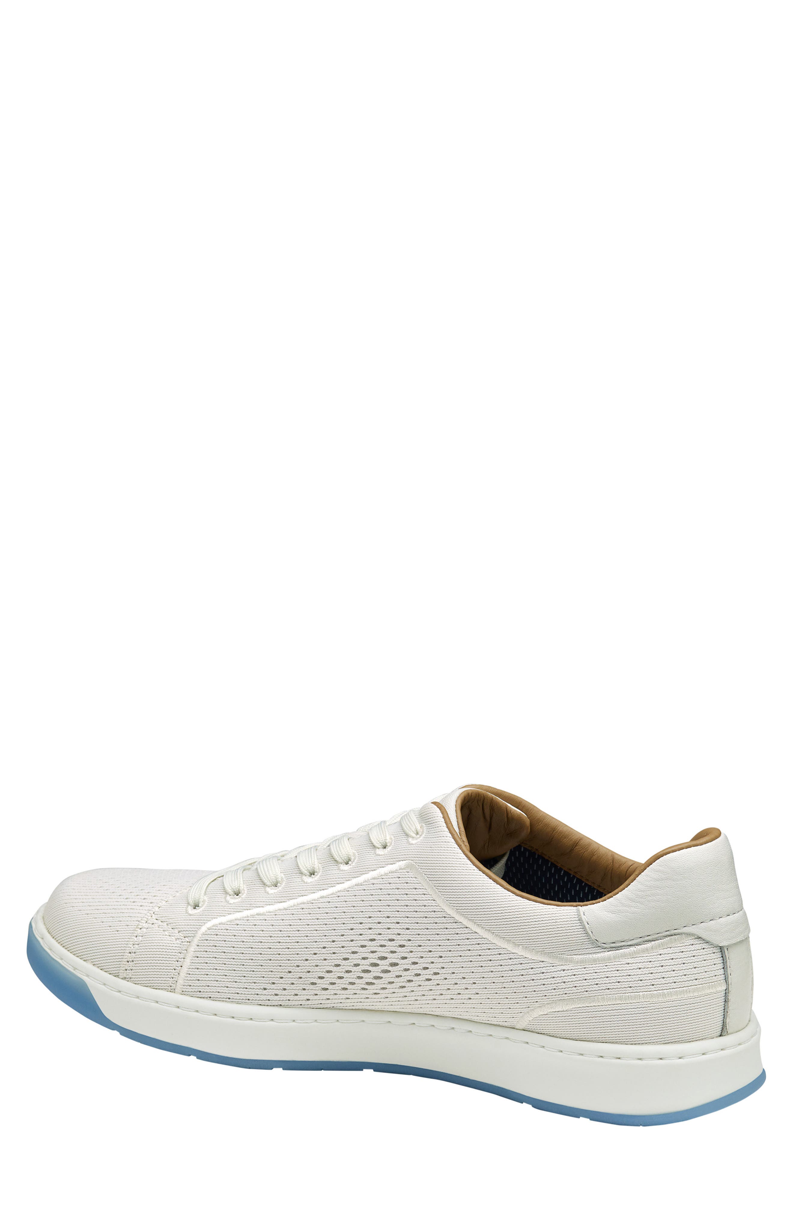 Johnston & Murphy Daxton Knit Sneaker, Alternate, color, White Knit