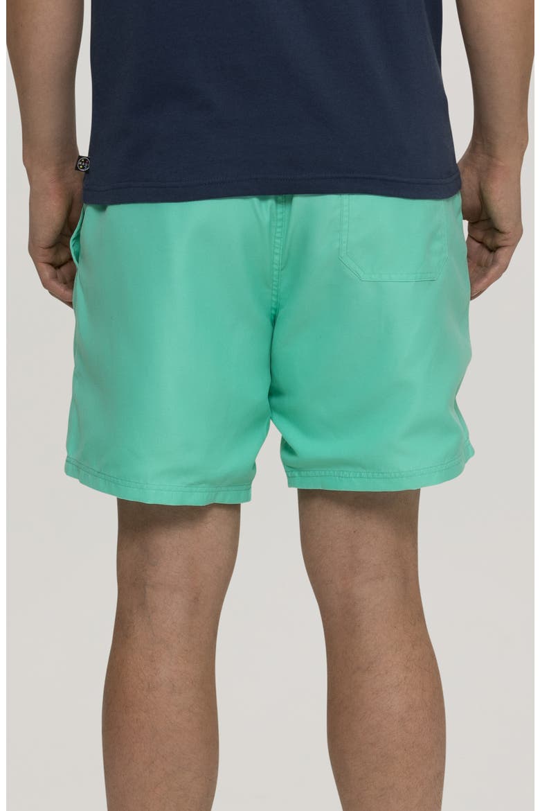 Party On Microfiber Swim Trunks, Alternate, color, MINT