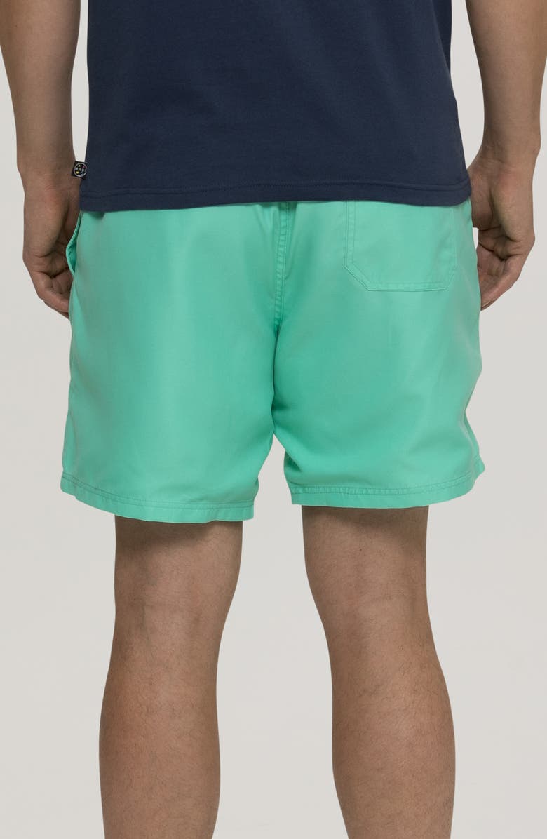 Maui & Sons Party On Microfiber Swim Trunks, Alternate, color, Mint