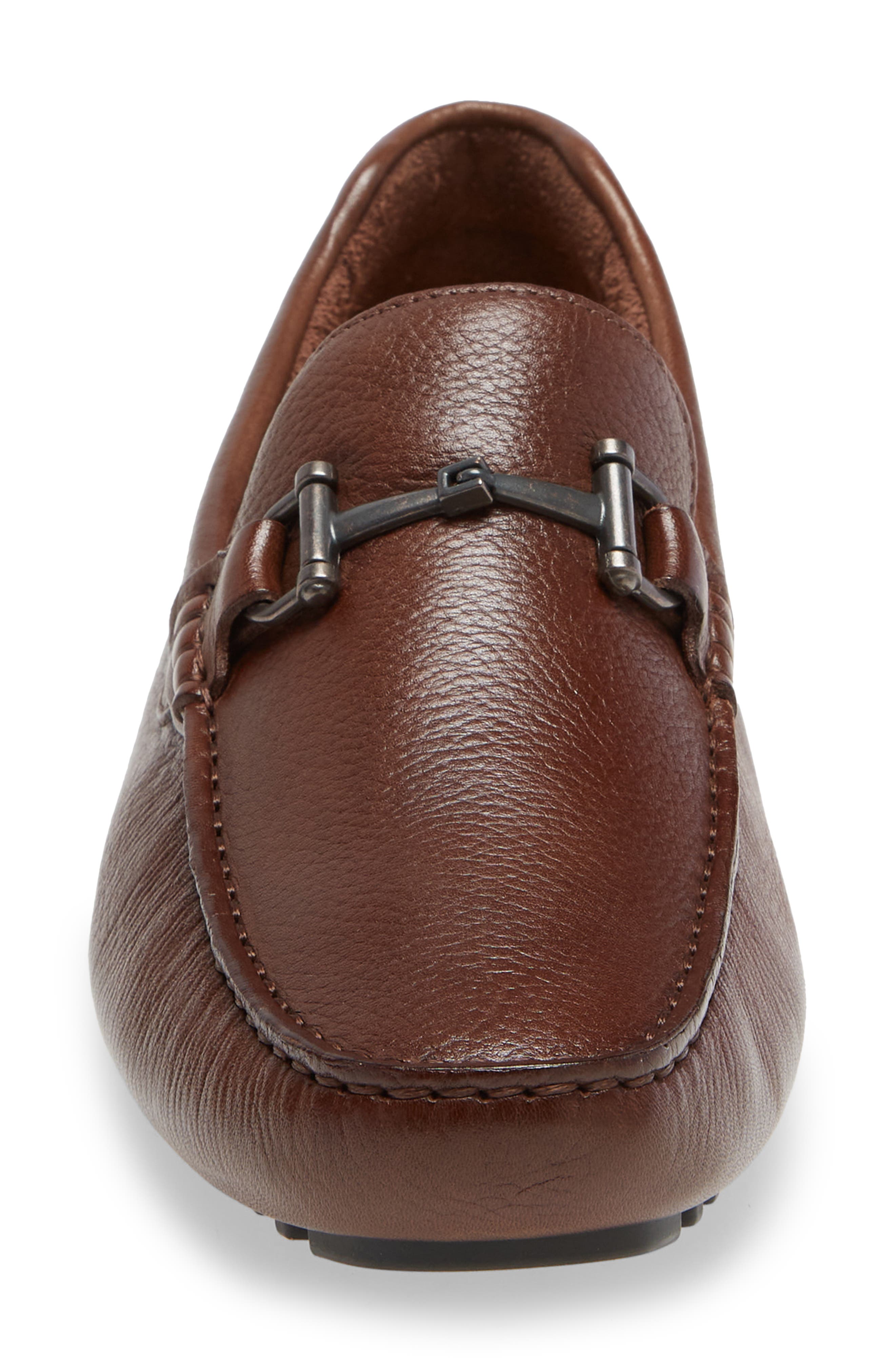 Nordstrom Bryce Bit Driving Shoe, Alternate, color, Brown Leather