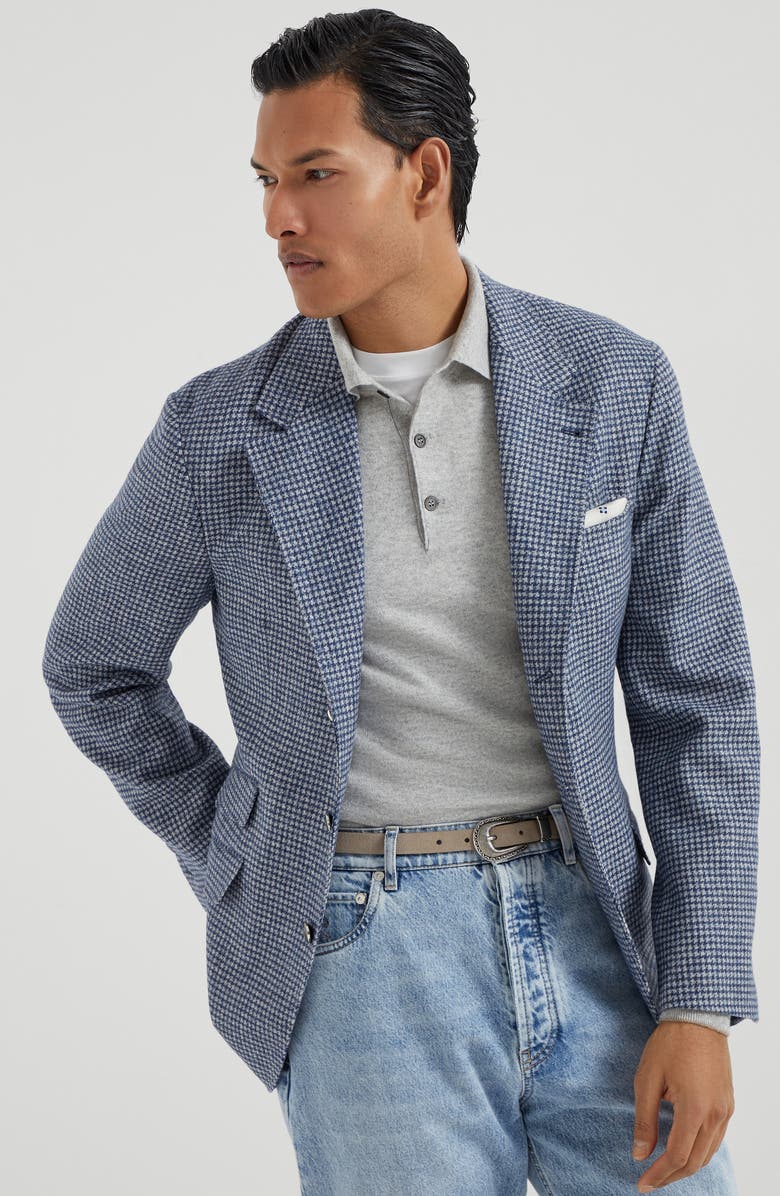 Brunello Cucinelli Polo-style sweater, Alternate, color, Light Grey