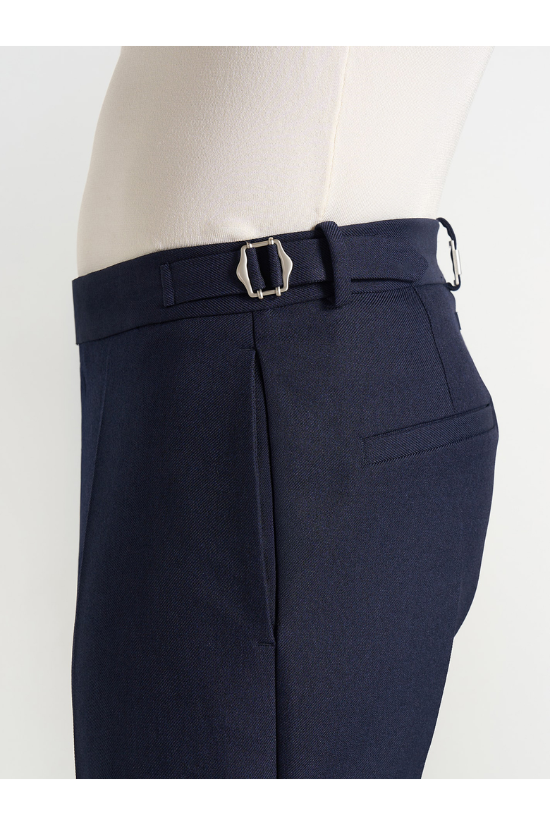 Hubert Slim Fitted Tailored Trousers, Alternate, color, Navy