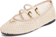 Prada Ballerine Mesh Mary Jane Flat