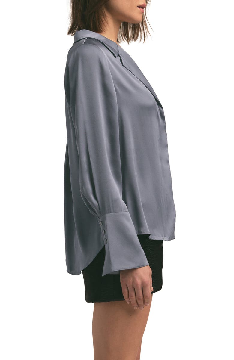 Favorite Daughter The Lily Button-Up Shirt, Alternate, color, Dk Slate