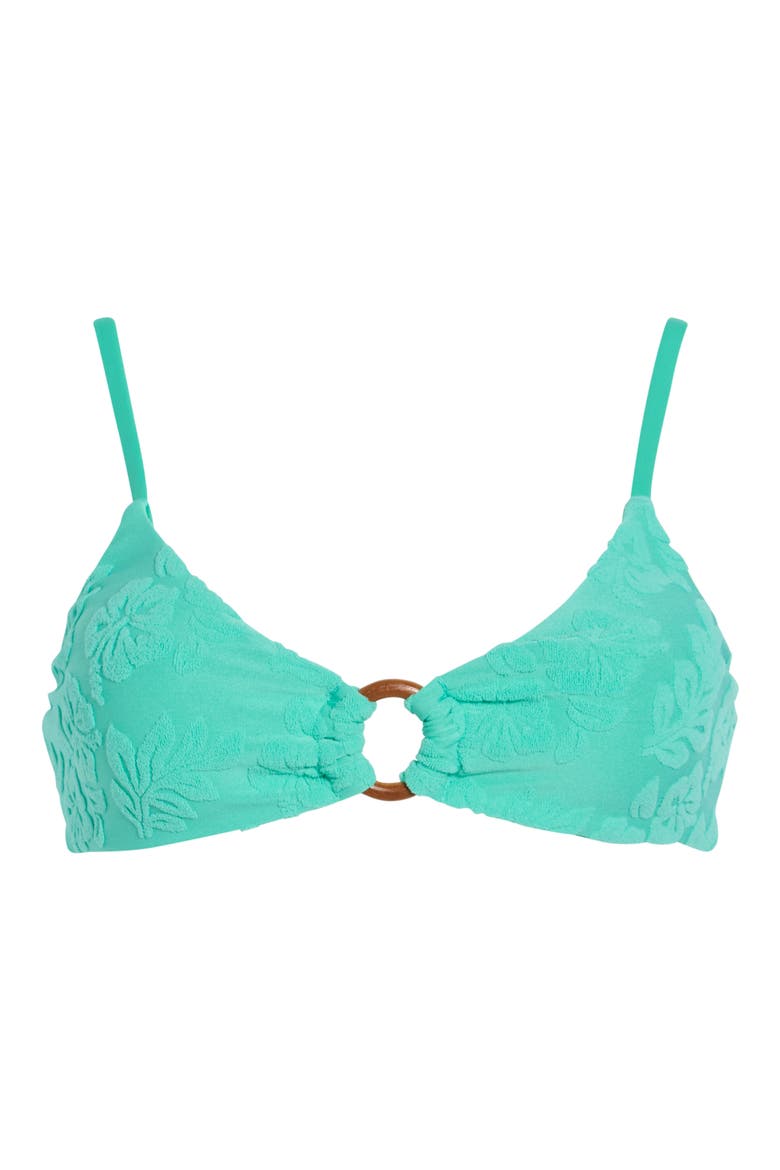 Solar Triangle Bikini Top, Alternate, color, AQUA GREEN