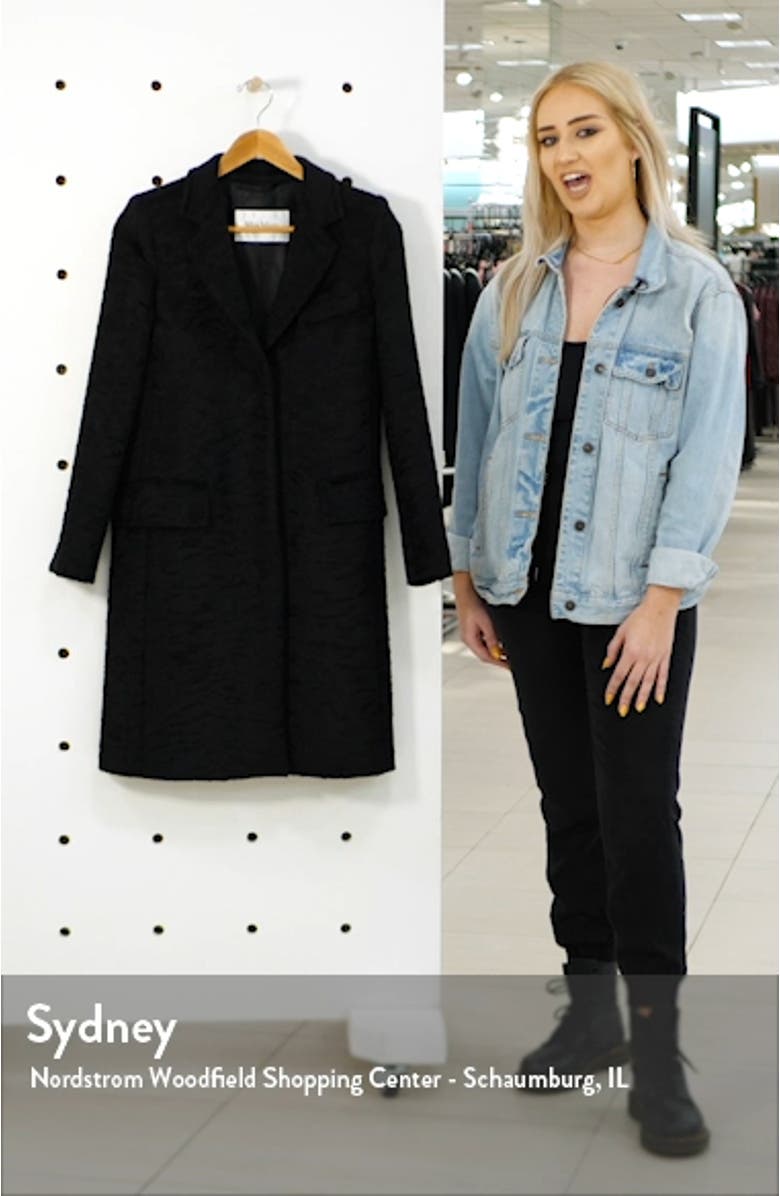 Oncia Textured Alpaca & Wool Coat, sales video thumbnail