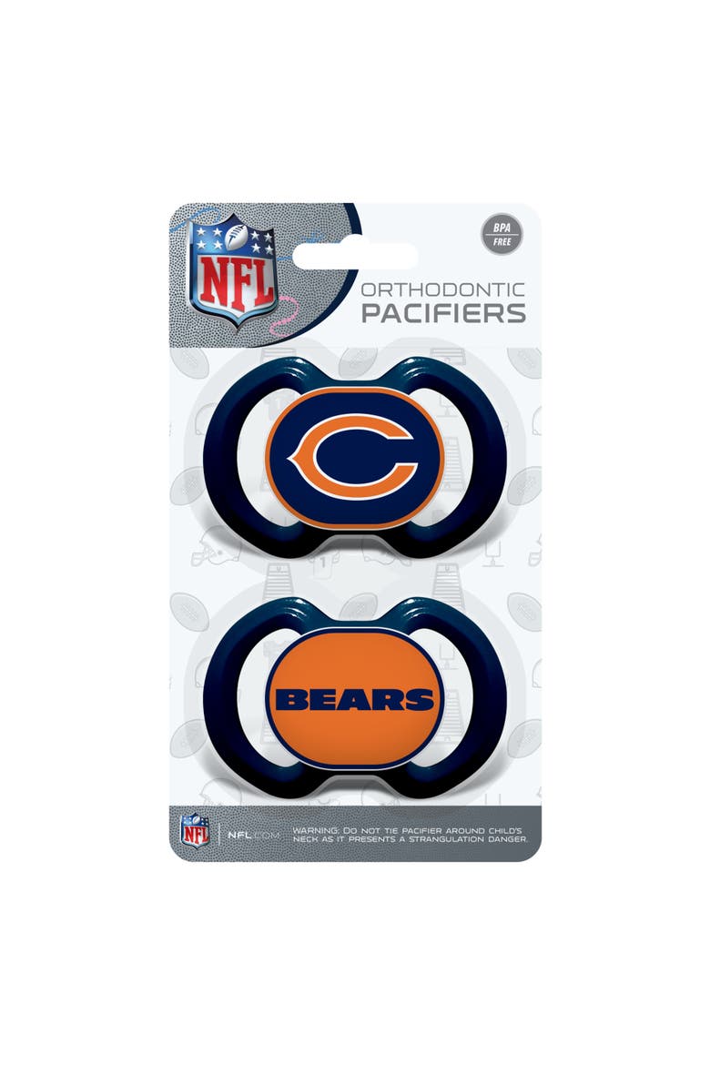 Chicago Bears Pacifier 2-Pack, Alternate, color, Multicolor