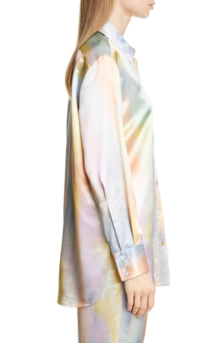 Sies Marjan Sander Tie Dye Satin Shirt, Alternate, color,