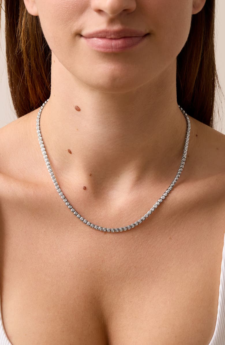 Bony Levy Monaco Diamond Tennis Necklace, Alternate, color, 18K White Gold