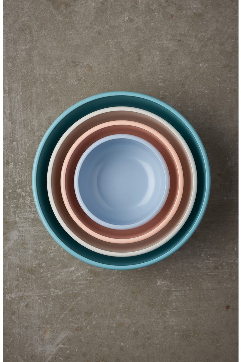 Cirqula Set of 4 Storage Bowls, Alternate, color, WHITE