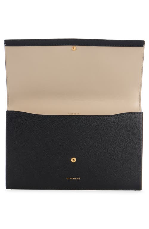 Givenchy Day Leather Flap Pouch In Black