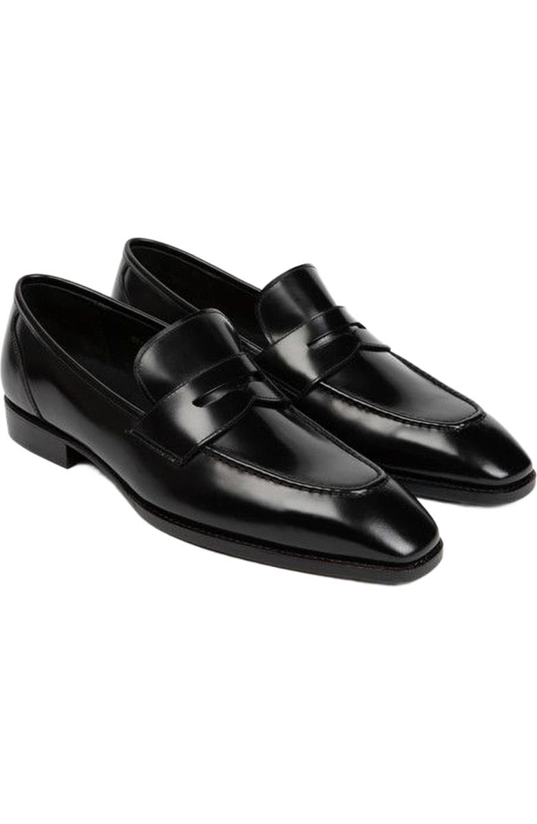 Anthony Veer Belmont Penny Loafer, Alternate, color, Onyx Shine Black