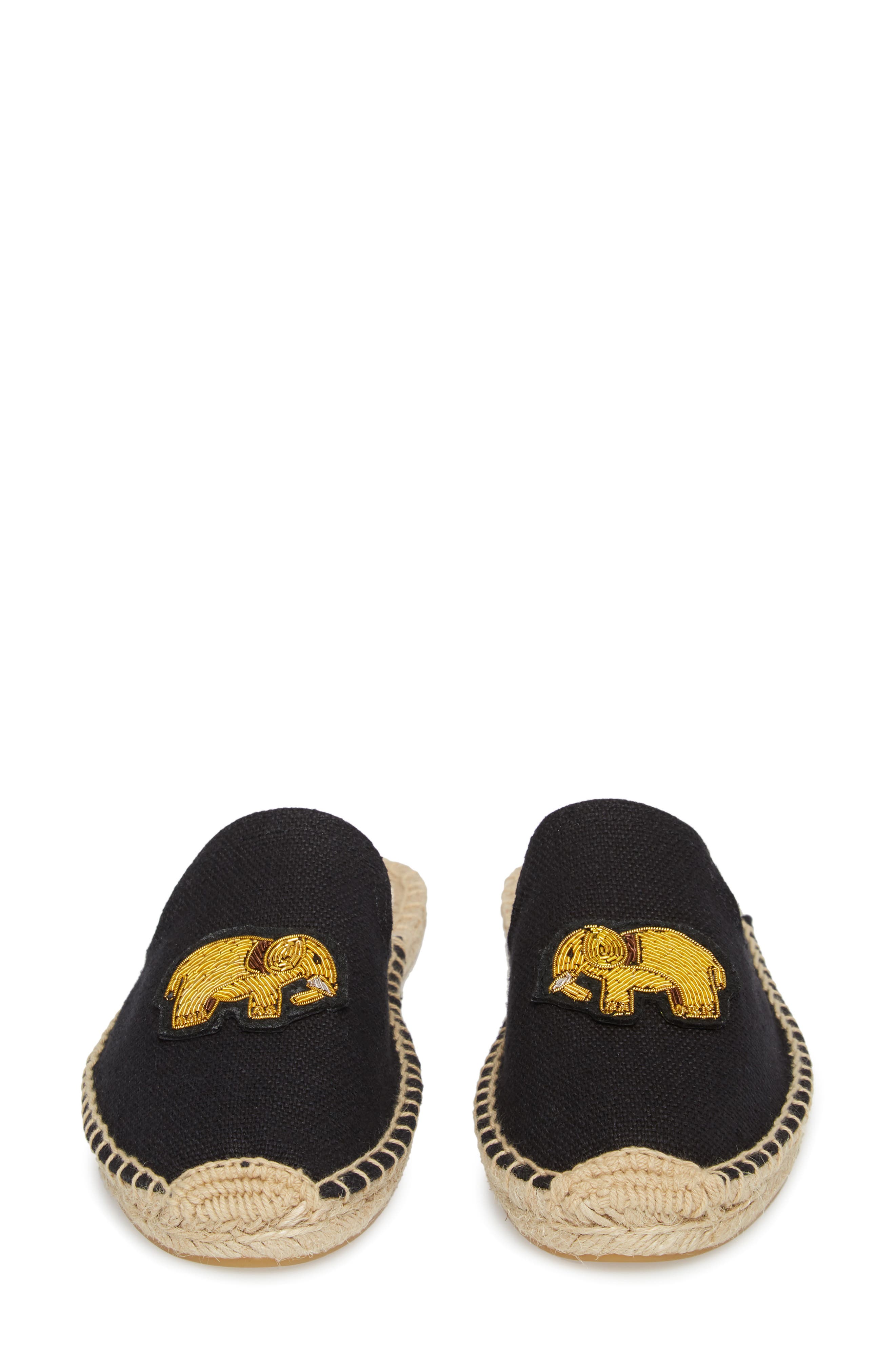Soludos Elephant Beaded Espadrille Mule, Alternate, color, 