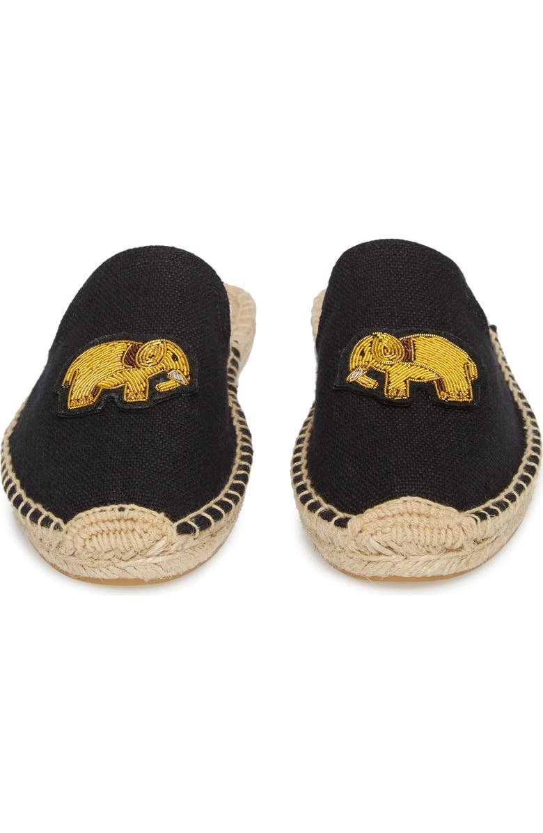Soludos Elephant Beaded Espadrille Mule, Alternate, color,