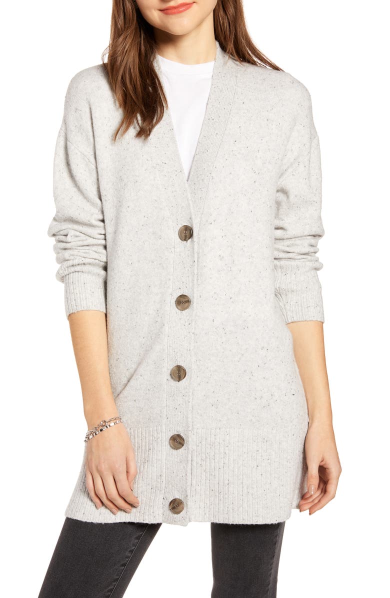 Something Navy Cozy V-Neck Cardigan, Alternate, color,