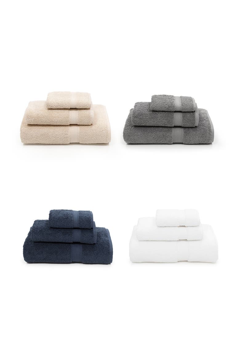 Sinemis Terry 3-Piece Towel Set - White, Alternate, color, WHITE