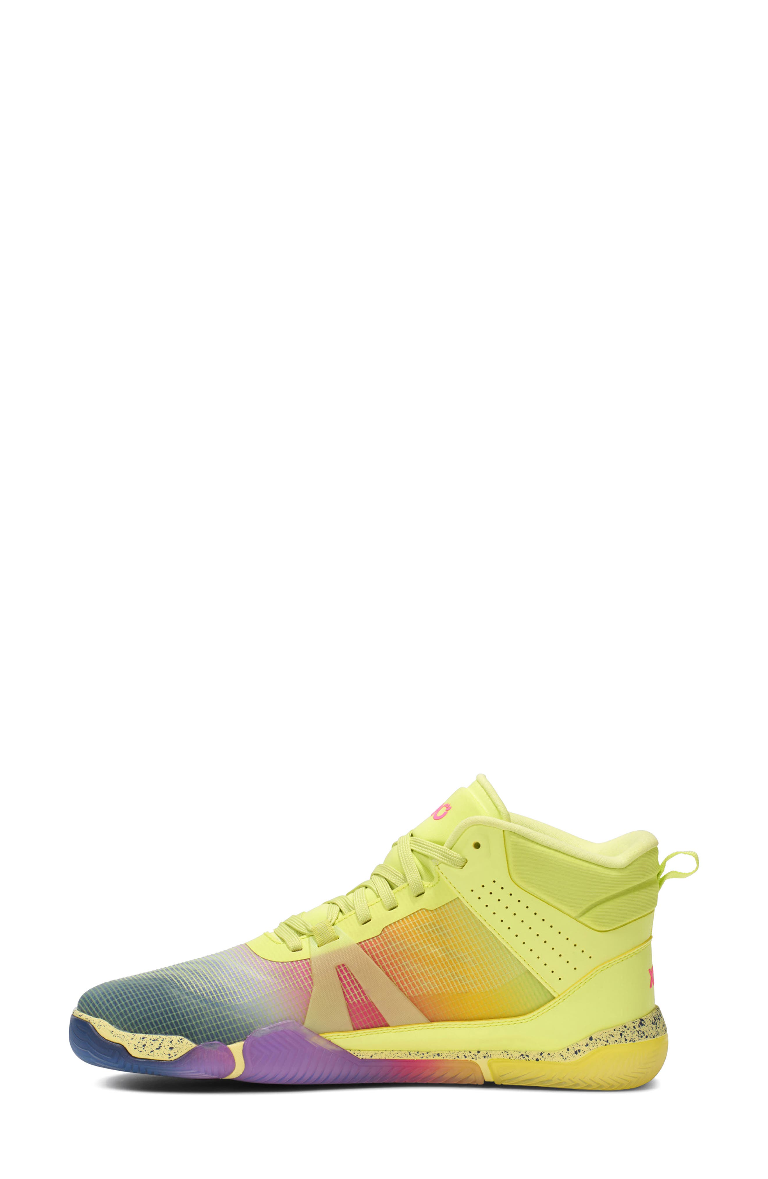 X1 Mid Basketball Shoe, Alternate, color, SUNNY LIME