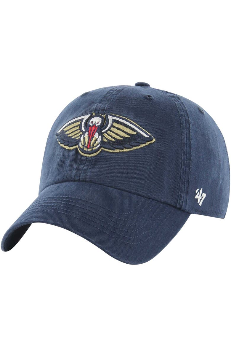 Men's '47 Navy New Orleans Pelicans  Classic Franchise Fitted Hat, Alternate, color, Navy
