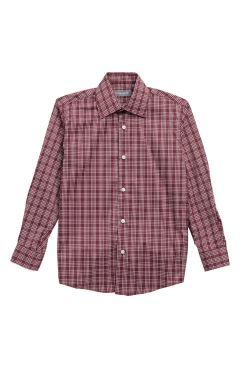 Kids' Plaid Button-Up Shirt (Big Kid)