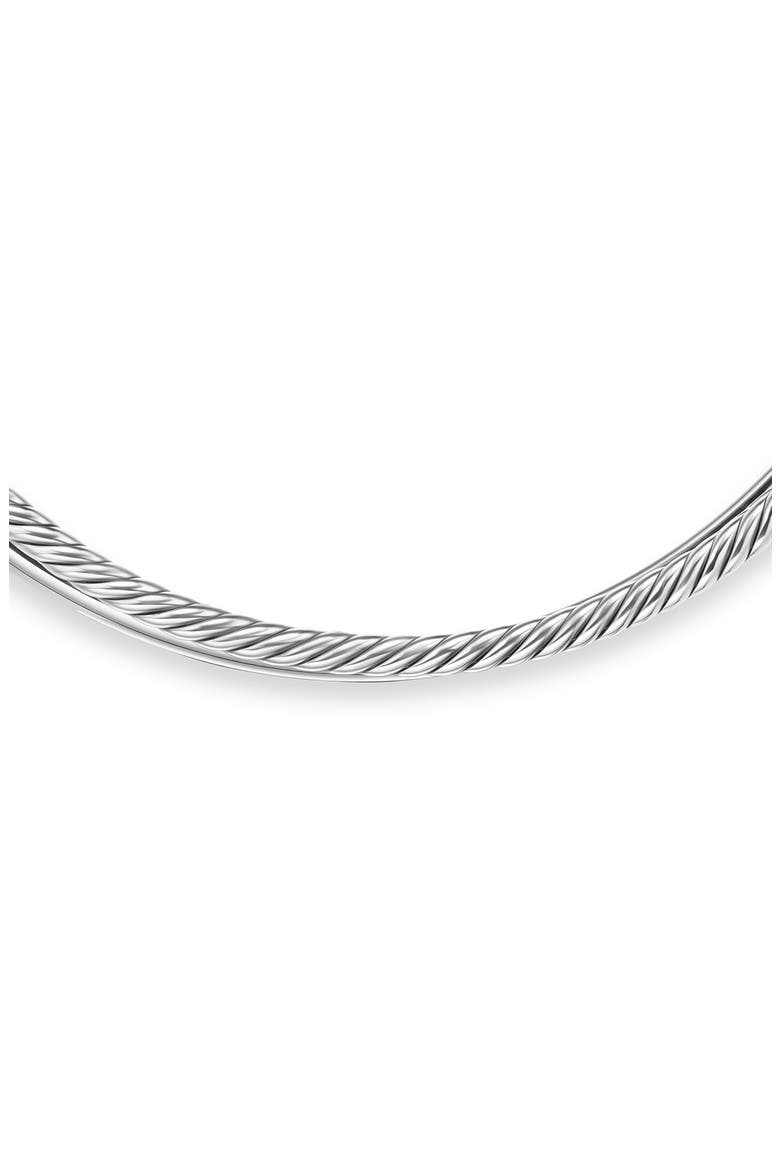 Bold Crossover Collar Necklace, Alternate, color, SILVER