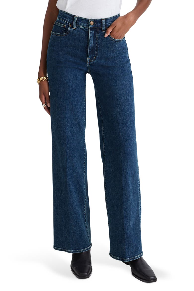 The High Waist Wide Leg Jeans, Main, color, PATTSON WASH