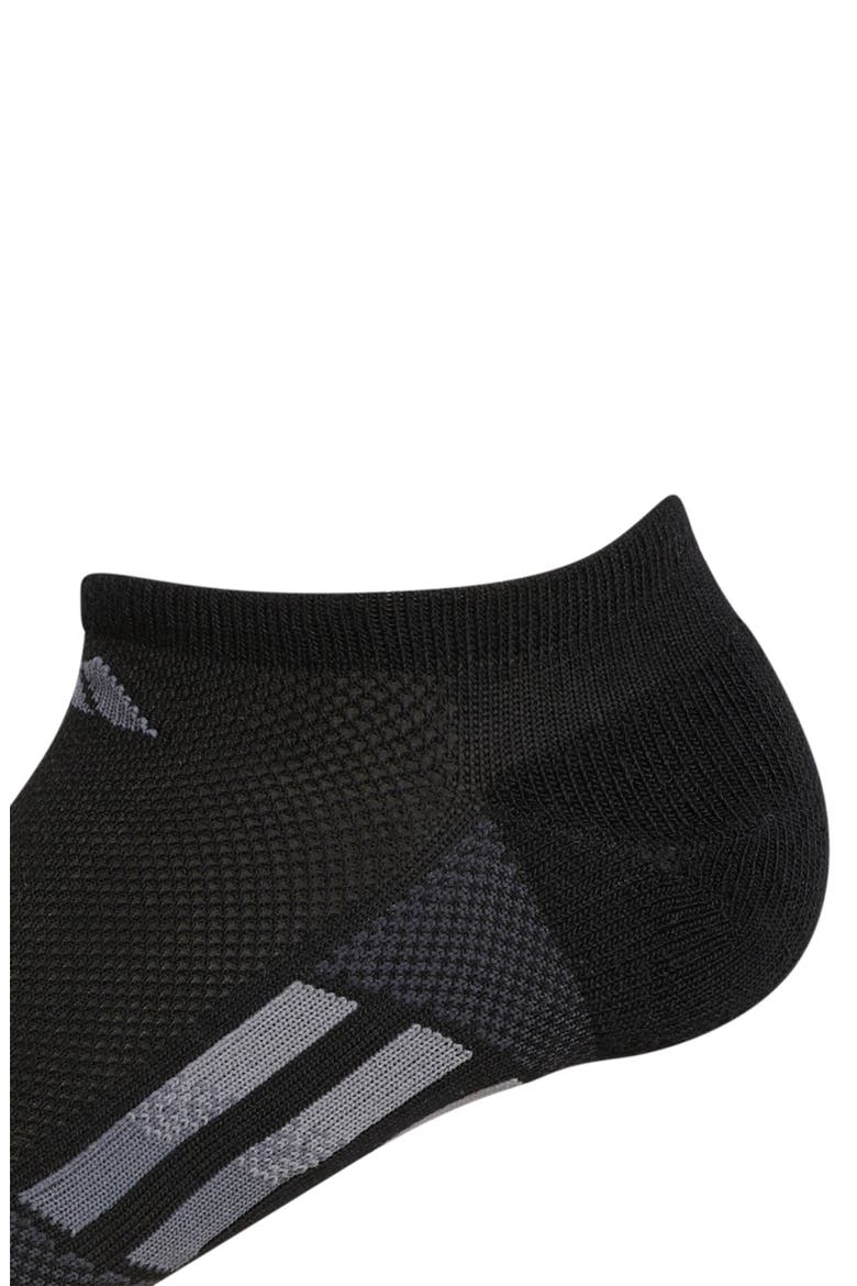 Superlite Stripe No Show Socks - Pack of 3, Alternate, color, BLACK